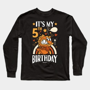 5th Birthday Fish Gifts Long Sleeve T-Shirt